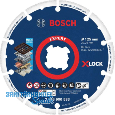 BOSCH Diamant-Trennscheibe 125 x 22,23 mm f�r Metall X-LOCK