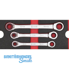 WGB Moflex Modul S Doppelring-Ratschenschlüssel 6400 3-teilig WGB Moflex Modul S Doppelring-Ratschenschlüssel 6400 3-teilig