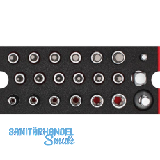 WGB Moflex Modul S Steckschlüsseleinsätze + Adapter 6220 21-teilig WGB Moflex Modul S Steckschlüsseleinsätze + Adapter 6220 21-teilig