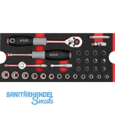 WGB Moflex Modul S Steckschlüssel-Garnitur 6050 36-teilig WGB Moflex Modul S Steckschlüssel-Garnitur 6050 36-teilig