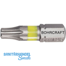 BOHRCRAFT Bit-Einsatz mit Farbring 1/4"sechskant TX 10/25 mm Torx�