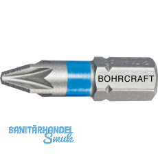 BOHRCRAFT Bit-Einsatz mit Farbring 1/4"sechskant PZ 3 Länge 25 mm BOHRCRAFT Bit-Einsatz mit Farbring 1/4"sechskant PZ 3 Länge 25 mm