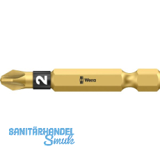 WERA Diamant-Bit-Einsatz 855/4BDC lang 1/4"sechskant PZ 2/50 mm Pozidriv