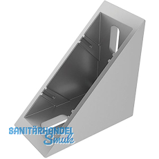 FATH Zinkwinkel 40 x 80 mm pulverbeschichtet alufarbig flach Nut 8