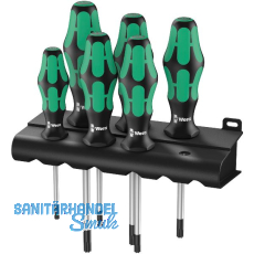 WERA Schraubendreher-Satz 367/6 BO Torx� mit Bohrung 6-teilig