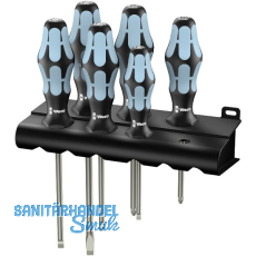 WERA Schraubendreher-Satz Edelstahl 3334/6 Schlitz/ Phillips 6-teilig