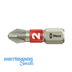WERA Bit-Einsatz Edelstahl 3851/1TS 1/4"sechskant PH 2/25 mm Phillips WERA Bit-Einsatz Edelstahl 3851/1TS 1/4"sechskant PH 2/25 mm Phillips
