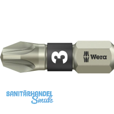 WERA Bit-Einsatz Edelstahl 3855/1TS 1/4"sechskant PZ 3/25 mm Pozidriv WERA Bit-Einsatz Edelstahl 3855/1TS 1/4"sechskant PZ 3/25 mm Pozidriv