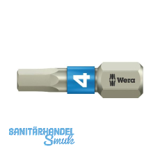 WERA Bit-Einsatz Edelstahl 3840/1TS 1/4"sechskant 4.0/25 mm Innensechskant WERA Bit-Einsatz Edelstahl 3840/1TS 1/4"sechskant 4.0/25 mm Innensechskant