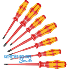 WERA Schraubendreher-Satz Kraftform Plus 160 iSS/7 VDE PH/PZ/Schlitz 7-teilig WERA Schraubendreher-Satz Kraftform Plus 160 iSS/7 VDE PH/PZ/Schlitz 7-teilig