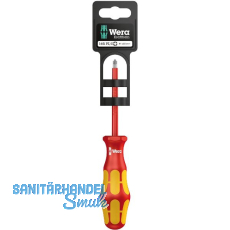 WERA VDE-Schraubendreher 165 i PZ/S SB 2/100 mm Pozidriv/Schlitz WERA VDE-Schraubendreher 165 i PZ/S SB 2/100 mm Pozidriv/Schlitz