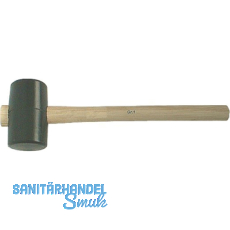 Gummihammer fassf�rmig Gr.1 Kopfdurchmesser 55 x 90 mm mit Eschenstiel