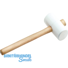 KAUFMANN Gummihammer wei� Kopfdurchmesser 65 mm mit Eschenstiel