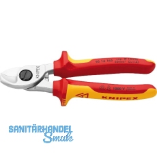 KNIPEX Kabelschere VDE 9516 f�r Kabel 15 mm/50 mm�, 2K-Griff, L=165 mm