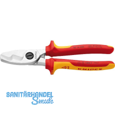 KNIPEX Kabelschere m. Doppelschneide VDE 9516 Kabel 20mm/70mm� 2K-Griff L=200mm