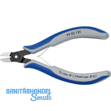 KNIPEX Pr�zisions-Elektronik-Seitenschneider 7902 DIN 9654 rund, Facette, 125 mm