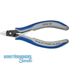 KNIPEX Pr�zisions-Elektronik-Seitenschneider 7942 DIN 9654 spitz, L=125mm