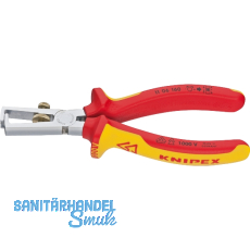 KNIPEX Abisolierzange VDE 1106, f�r Kabel 0,5 mm, 10 mm�, AWG 7, L=160 mm