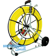 RUNPOTEC Glasfaserstab auf Stahlhaspel Ø 7,5 mm Länge 80 m RUNPOTEC Glasfaserstab auf Stahlhaspel Ø 7,5 mm Länge 80 m