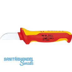 KNIPEX Kabelmesser VDE 9852, gerade Schneide, Klingenlänge 50 mm, L=190 mm KNIPEX Kabelmesser VDE 9852, gerade Schneide, Klingenlänge 50 mm, L=190 mm