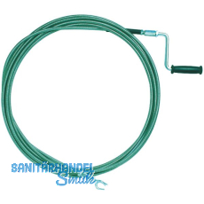 Rohrreinigungswelle mit Kurbel � 8 mm L�nge 5 m