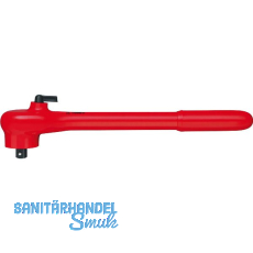 KNIPEX Umschaltknarre isoliert 9841 mit Vierkant 1/2", links/rechts umschaltbar