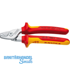 KNIPEX StepCut Kabelschere VDE Type 9516 Länge 160 mm für Kabeldurchmesser 15 mm KNIPEX StepCut Kabelschere VDE Type 9516 Länge 160 mm für Kabeldurchmesser 15 mm