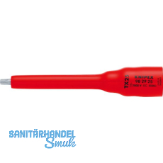 KNIPEX Steckschl�ssel-Einsatz isoliert 9829, 3/8" f�r TX25, L�nge 123 mm