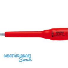 KNIPEX Steckschlüssel-Einsatz isoliert 9829, 3/8" für TX27, Länge 123 mm KNIPEX Steckschlüssel-Einsatz isoliert 9829, 3/8" für TX27, Länge 123 mm