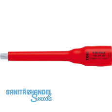 KNIPEX Steckschl�ssel-Einsatz isoliert 9829, 3/8" f�r TX40, L�nge 123 mm