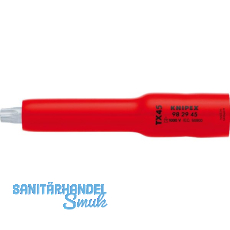 KNIPEX Steckschlüssel-Einsatz isoliert 9829, 3/8" für TX45, Länge 117 mm KNIPEX Steckschlüssel-Einsatz isoliert 9829, 3/8" für TX45, Länge 117 mm
