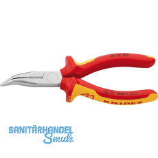 KNIPEX VDE-Langschnabelzange DIN 5745 gebogen Länge 160 mm KNIPEX VDE-Langschnabelzange DIN 5745 gebogen Länge 160 mm
