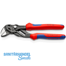 KNIPEX Zangenschlüssel 8602 SW-40 mm, 15 Positionen, 2K-Griff, schwarz, L=180 mm KNIPEX Zangenschlüssel 8602 SW-40 mm, 15 Positionen, 2K-Griff, schwarz, L=180 mm