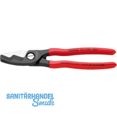 KNIPEX Kabelschere m. Doppelschneide 9511 Kabel 20mm/70mm², KS-Griff, L=200 mm KNIPEX Kabelschere m. Doppelschneide 9511 Kabel 20mm/70mm², KS-Griff, L=200 mm