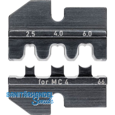 KNIPEX Crimpeinsatz 974966, Solar-Steckverbinder MC 4 (Multi-Contact) 2,5-6 mm�