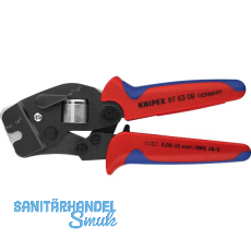 KNIPEX Crimpzange selbsteinstellend Fronteinf�hrung 0,08-16 mm�, L=190 mm