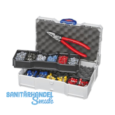 KNIPEX Crimpsortiment Aderendhülsen isoliert im Systainer + Crimpzange KNIPEX Crimpsortiment Aderendhülsen isoliert im Systainer + Crimpzange