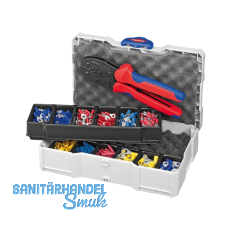 KNIPEX Crimpsortiment Kabelverbinder im Systainer + Crimpzange PreciForce