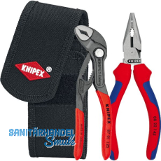 KNIPEX Mini-Zangenset 002072V06 in G�rteltasche 2-teilig Wapu- +Spitz-Kombizange