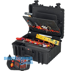 KNIPEX Elektro-Werkzeugkoffer Robust34 002136, 26-teilig, Kunststoff schwarz KNIPEX Elektro-Werkzeugkoffer Robust34 002136, 26-teilig, Kunststoff schwarz