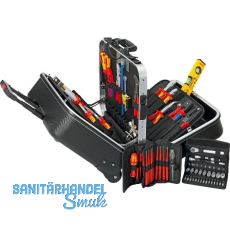 KNIPEX Elektro-Werkzeugkoffer BIG Twin-Move 002141, 63-teilig, ABS schwarz