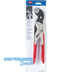 KNIPEX Zangenschl�ssel-/Wapu-Set Cobra 003120V03, 2-teilig, L=180 und 250 mm