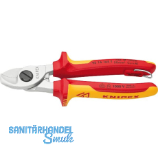 KNIPEX Kabelschere VDE 9516 T f�r Kabel 15 mm/50 mm� 2K-Griff mit �se L=165 mm