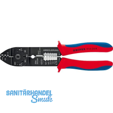 KNIPEX Crimpzange 9721B unisolierte, offene Steckverbinder, 0,5-2,5mm², L=230 mm KNIPEX Crimpzange 9721B unisolierte, offene Steckverbinder, 0,5-2,5mm², L=230 mm
