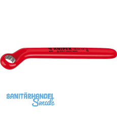 KNIPEX Ringschlüssel gekröpft isoliert SW 7 mm, Höhe Kröpfung 18 mm, L=150 mm KNIPEX Ringschlüssel gekröpft isoliert SW 7 mm, Höhe Kröpfung 18 mm, L=150 mm