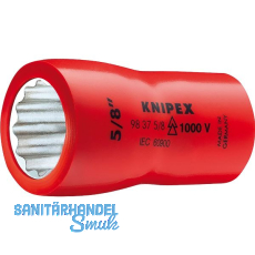 KNIPEX Steckschlüssel-Einsatz isoliert 9837, 3/8" mit 12-kant, SW 1/2" KNIPEX Steckschlüssel-Einsatz isoliert 9837, 3/8" mit 12-kant, SW 1/2"