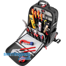 KNIPEX Werkzeug-Rucksack Modular X18 Sanit�r 17-teilig