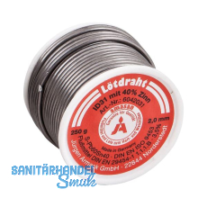 Kolofonium-Lötdraht (Röhren-Lot) ø 2 mm Rolle =250 g Kolofonium-Lötdraht (Röhren-Lot) ø 2 mm Rolle =250 g