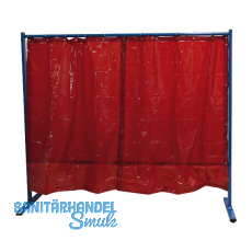 KEMPER Schweißerschutzwand 1-teilig Breite 2.10 m rot KEMPER Schweißerschutzwand 1-teilig Breite 2.10 m rot