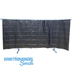 KEMPER Schweißerschutzwand 3-teilig Breite 3.80 m dunkelgrün KEMPER Schweißerschutzwand 3-teilig Breite 3.80 m dunkelgrün